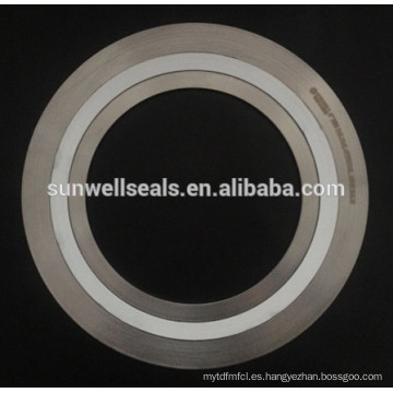 Juntas de espiral con juntas de PTFE 316L / 304 (SUNWELL)